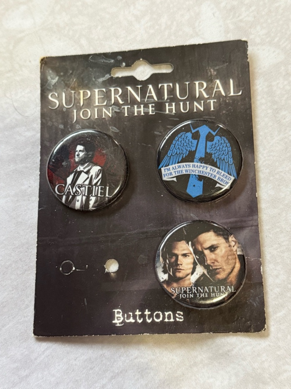 Supernatural Button Set of 3